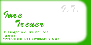 imre treuer business card